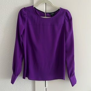 Purple silk J. Crew blouse